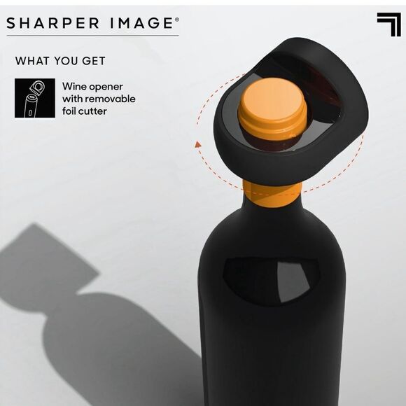 Sharper Image Automatic Universal Portable Wine Bottle Opener with Cutter NIB - Picture 3 of 8